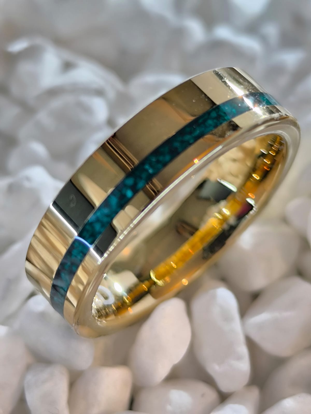GILGAMESH | Oro 18K & Malaquita Pura