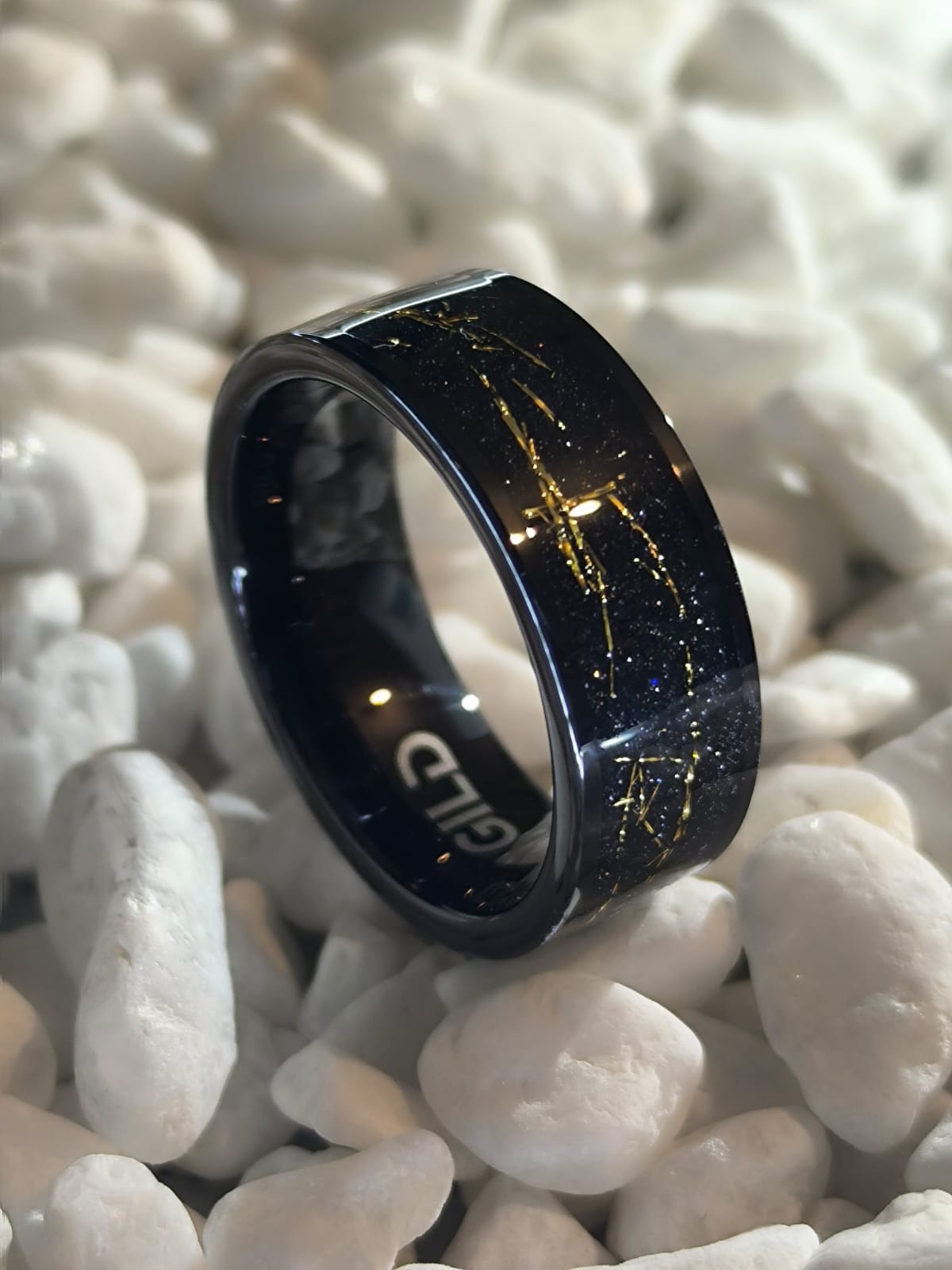 FULGOR | Tungsteno Negro & Vetas de Oro