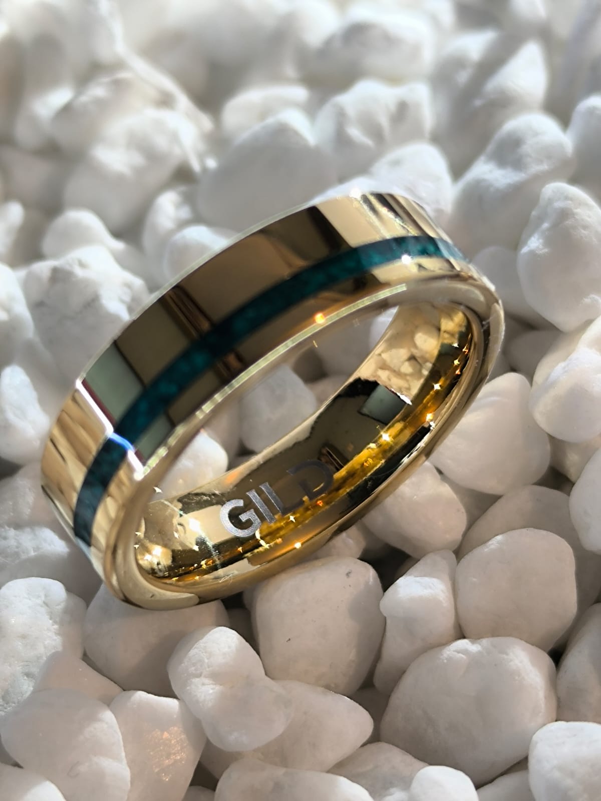 GILGAMESH | Oro 18K & Malaquita Pura