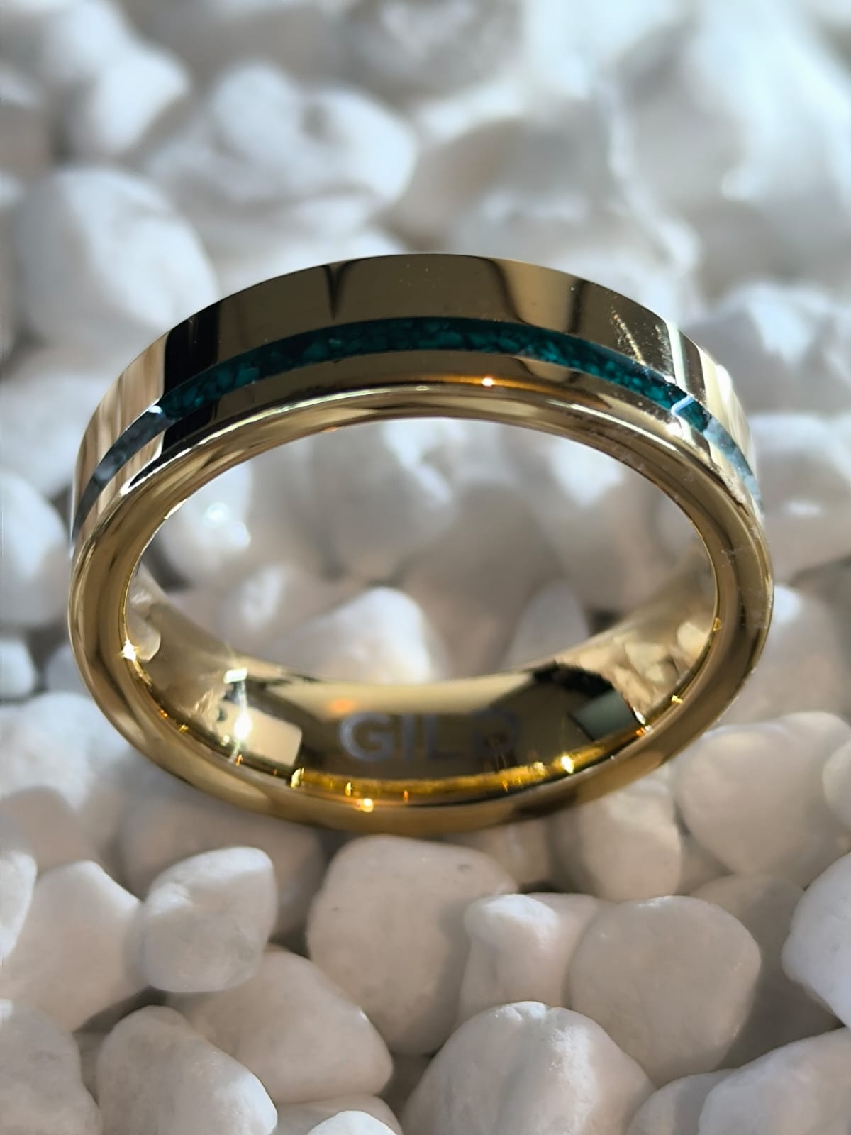 GILGAMESH | Oro 18K & Malaquita Pura