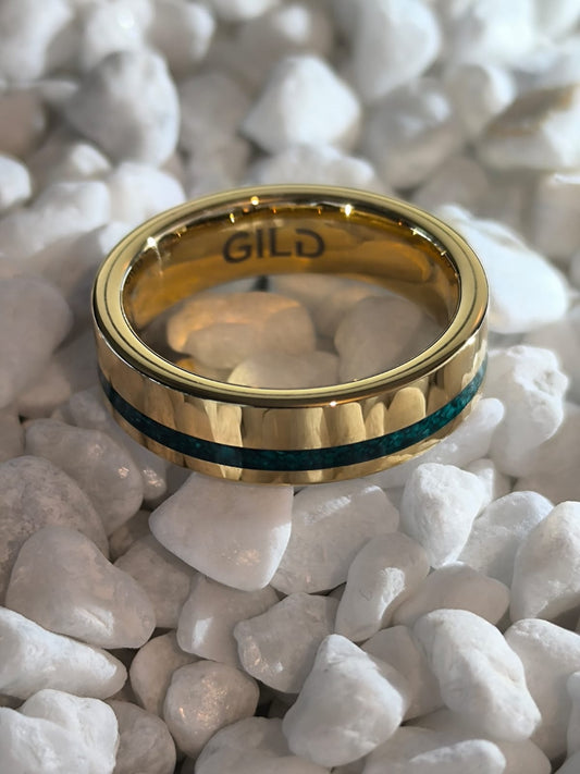 GILGAMESH | Oro 18K & Malaquita Pura