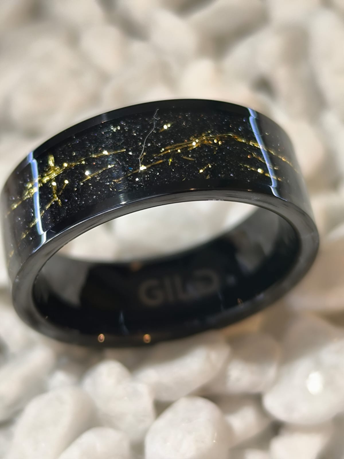 FULGOR | Tungsteno Negro & Vetas de Oro