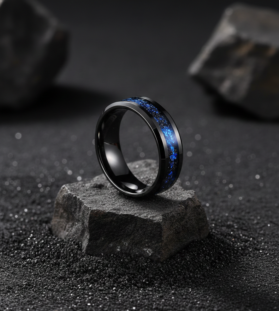 COSMOS | Tungsteno Negro & Ópalo Azul
